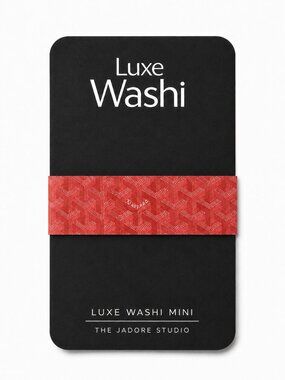 Designer Washi Tape (Red) | Luxe Washi Mini